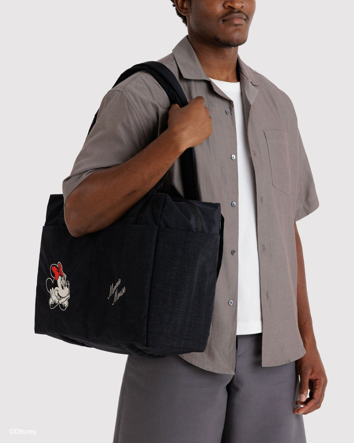 Small Cloud Carry-On Embroidered Minnie Mouse | Baggu Signature