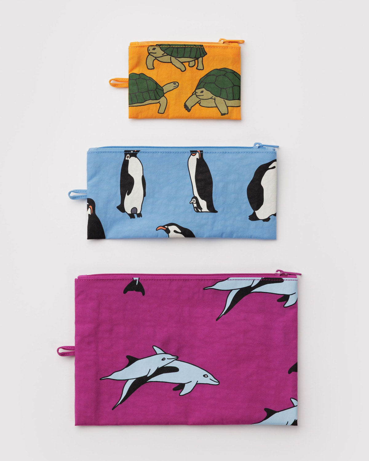 Flat Pouch Set Vacation Animals | Baggu Signature