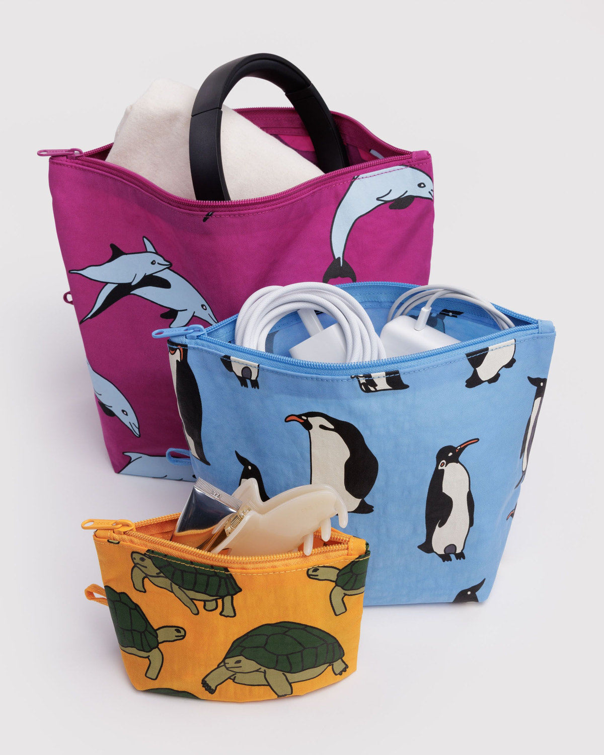 Go Pouch Set Vacation Animals | Baggu Deals
