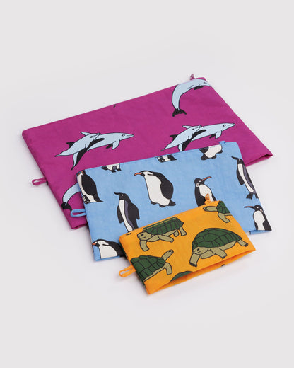 Go Pouch Set Vacation Animals | Baggu Deals