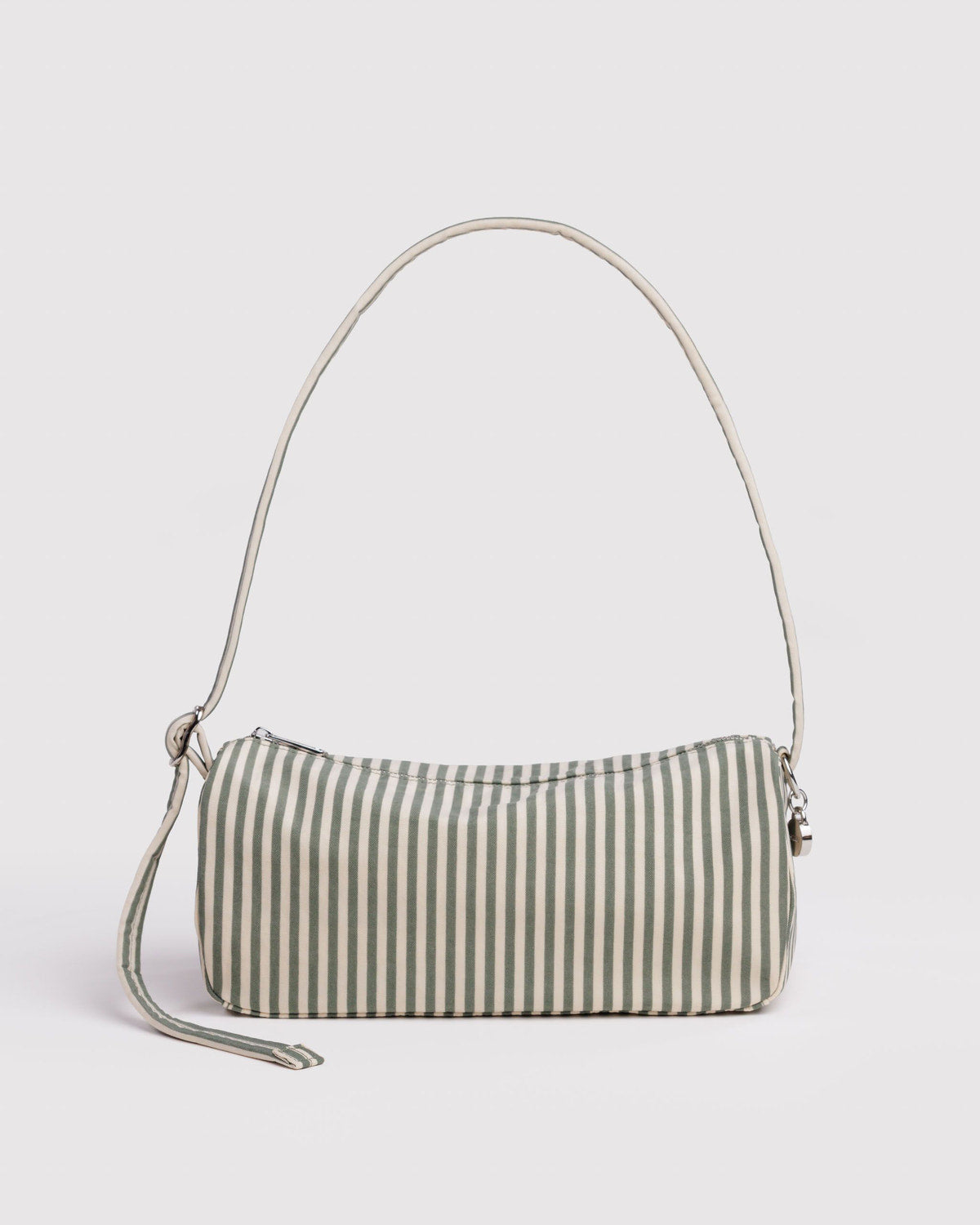 Nylon Loaf Bag Sage Stripe | Baggu Smart Buy