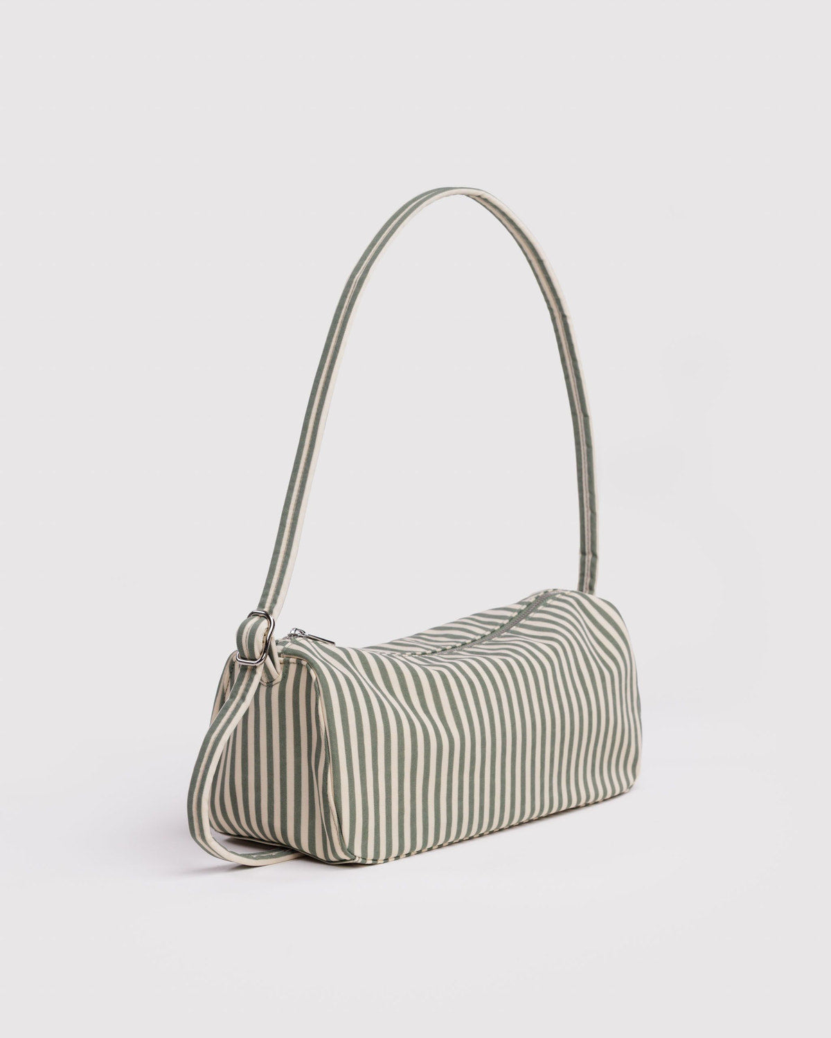 Nylon Loaf Bag Sage Stripe | Baggu Smart Buy