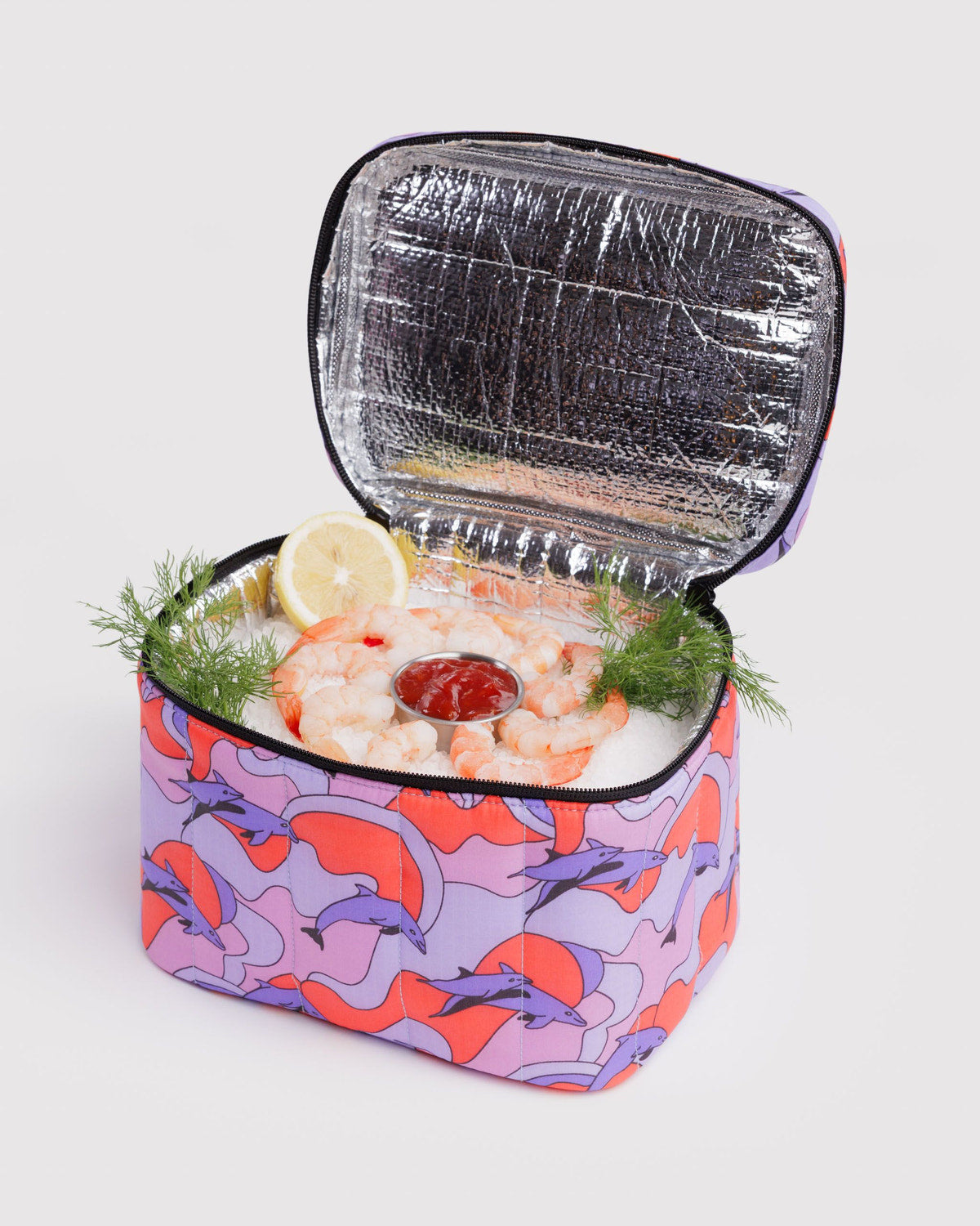 Puffy Lunch Bag Dolphins | Baggu Recommended