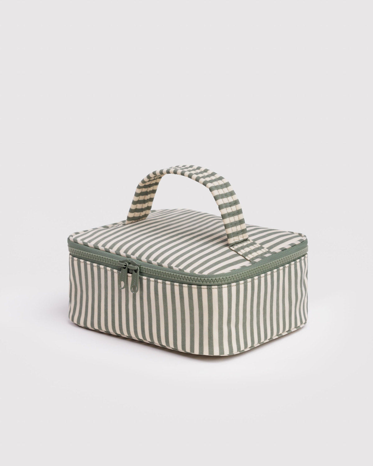 Small Cosmetic Case Sage Stripe | Baggu Popular