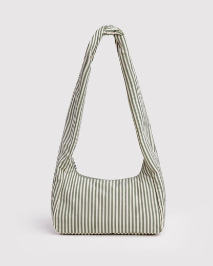 Nylon Meringue Bag Sage Stripe | Baggu Best Seller