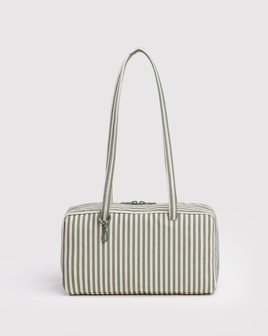 Nylon Bowler Bag Sage Stripe | Baggu Customer Favorite