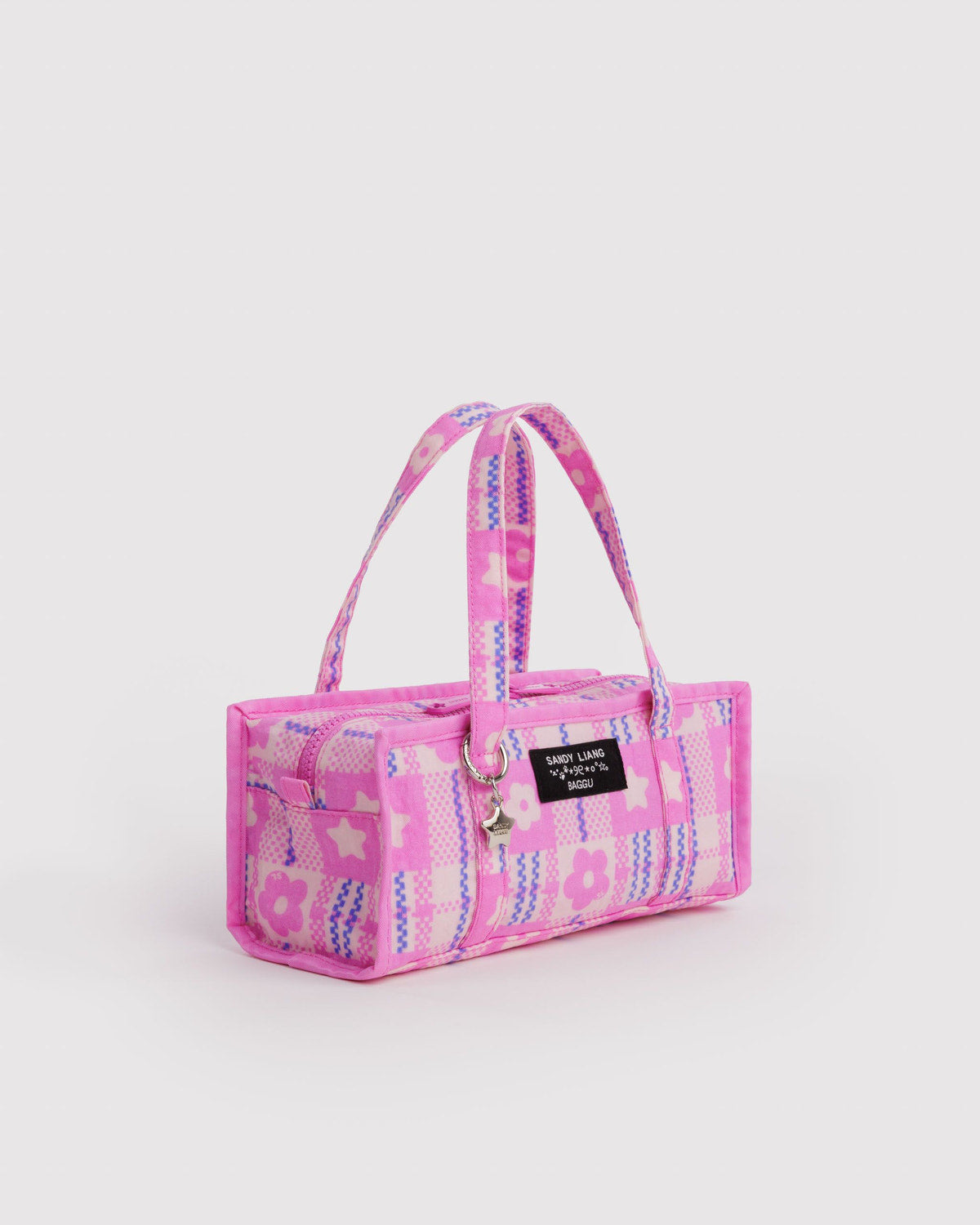 Mini Nylon Market Bag Market Plaid Pink | Baggu Top Pick
